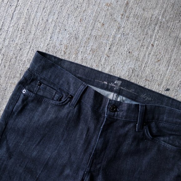 rare 7FAM dojo patent leather lattice pocket jeans - Picture 3 of 8